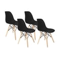 thumbnail image 1 of Set 4 Sillas Eames Estructura Silla Comedor Begonia negro, 1 of 7