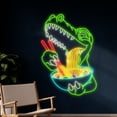 thumbnail image 2 of Handmadetneonsign Custom Dinosaur Eating Ramen Neon Sign, Ramen Dinosaur LED Light, Dinosaur Ramen, 2 of 5