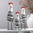 thumbnail image 4 of Rooster Chicken Figurine Statue Ornament Farm Animals Figure Collection Decor, 4 of 9