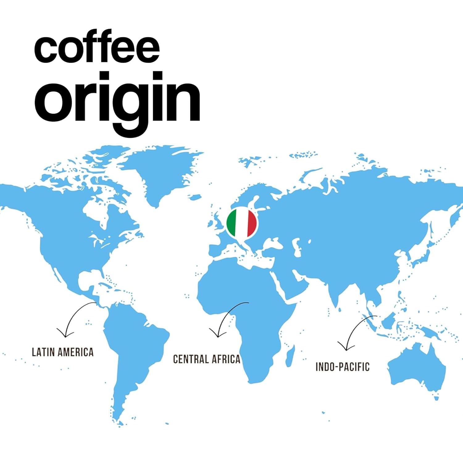 Dongiò Caffè Variety Pack Compatible Nescafe Dolce Gusto Capsules Italian Dark Medium and Light Roast Coffee Pods, 100 Ct