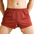 thumbnail image 3 of HVOBTTY Mens Fashion Classic Underpants, Everyday Comfortable Briefs for Men, Men's Casual Striped Breathable Mid Waist Sports Loose Underpants Red, XXL, 3 of 4
