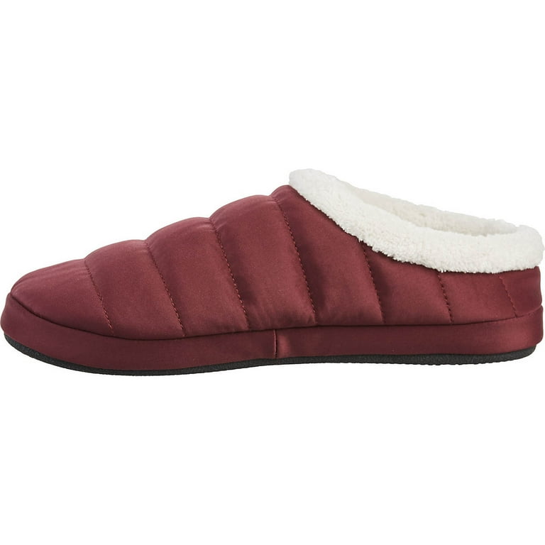 Women's Burgundy Camp Mule Slipper(Large 9/10)