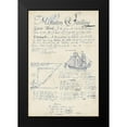 thumbnail image 2 of Vision Studio 11x14 Black Modern Framed Museum Art Print Titled - Nautical Journal III, 2 of 5