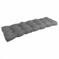 thumbnail image 2 of 55-inch by 19-inch Tufted Solid Microsuede Bench Cushion Grey-Color, 2 of 4