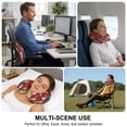 thumbnail image 6 of Travel Pillows U Shape Memory Foam Scarf Dog Plane Neck Pillows Head Support Comfort Portable Puppy Animal Paw Print Tennis Ball Red Headrest Neck Pillow for Airplane Car Office Home Chair Sleeping, 6 of 9