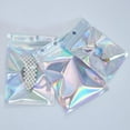 KYWHSGABRSStorage Bag,100 PC Resealable Smell Proof Bags Holographic Ziplock Bags Flash