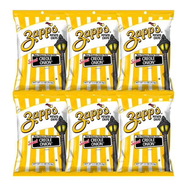 Zapps New Orleans Creole Sweet Onion Potato Chips (2.5 oz., 6pack