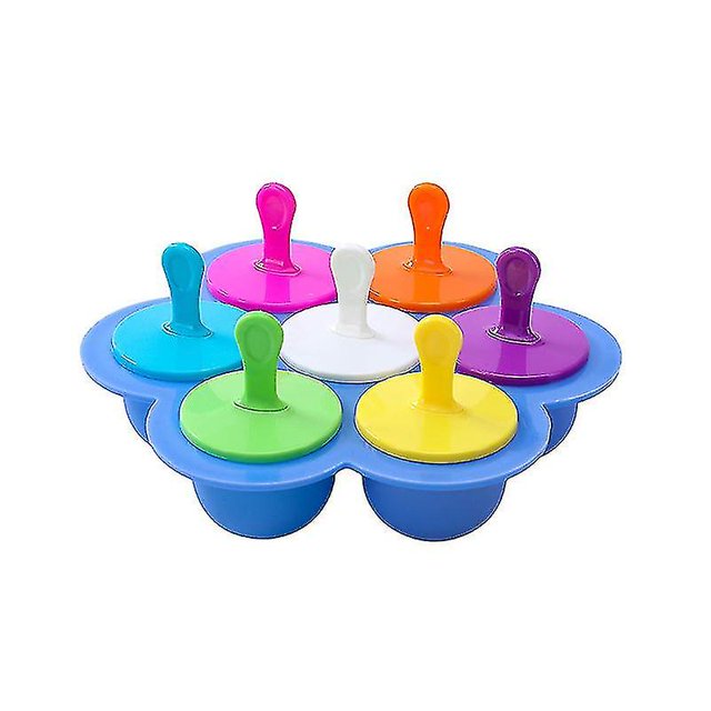 7-hole Silic Supplementary Food Box 's Box 7-hole Silic Popsicle Ice Cube Mold -hole Food Supplementary Box (