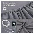 thumbnail image 6 of Grounding Fitted Sheet King Size, Organic Cotton + Silver Fiber, Earthing Bed Sheet for Sleep - 78x80 inch, Includes 15ft Cord, 6 of 7