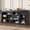 Black, variant on Winkalon Modern Farmhouse 7-Cube Storage Organizer Bookcase, 71” Wide Bookshelf, Large Floor Standing Cubby Shelf Unit with Anti-Tip Kit for Home Office, Living Room, Bedroom,Black