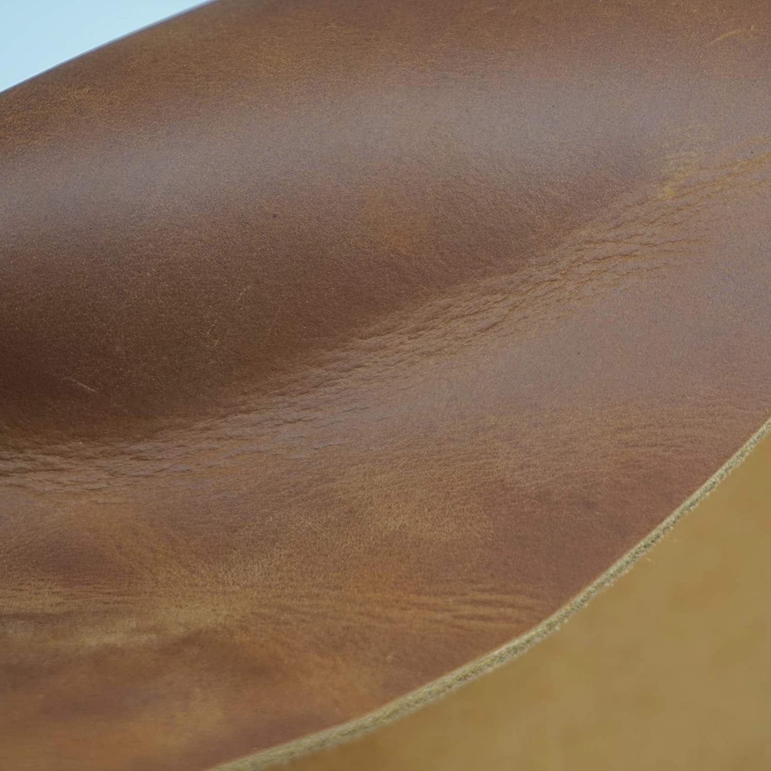 5mm Thick Genuine Leather Fabric Vintage Cowhide Vegetable Tanned Leather  Crafts Real Cow Hide Tan Full Grain Pieces Strip leather sheets for crafts