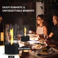 thumbnail image 5 of Tabletop Fire Pit with Windproof Borosilicate Glass, Premium Table Fireplace, Decoration for Home, Balcony & Backyard, Gift for Movie Nights Housewarming, Parties-Black, 5 of 7
