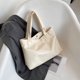 thumbnail image 2 of Bolsa de mano sólido para mujer, de compras de hombro de PU a la moda de gran capacidad (blanco) Ehuebsd Para Estrenar, 2 of 9