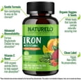 thumbnail image 4 of NATURELO Vegan Iron Supplement with Vitamin C and Organic Whole Foods - Gentle Iron Pills for Women & Men with Iron Deficiency Including Pregnancy, Anemia and Vegan Diets - 180 Mini Capsules, 4 of 4