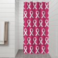 thumbnail image 2 of Pink Breast Cancer Shower Curtain 36"x72" ,Bathroom Decorative Shower Curtains Set with 12 Hooks,Modern Waterproof Washable Shower Curtain, 2 of 6