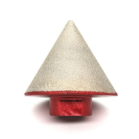 

Tomshine 80# -Brazed Diamond Chamfer Bit Round- Milling Bits for Enlarging Polishing Bevelling Holes onTiles Ceramic Glass 5/8-11 or M14 Thread Optional
