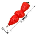 thumbnail image 2 of Fruit Shaped Ballpoint Pen Set | Magnetic for Easy Storage | Fun Apple Orange Watermelon Pineapple Banana Strawberry Designs | 0.7mm Black Ink | 10ml | Pack of 6, 2 of 5