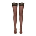 thumbnail image 4 of High Thigh Stockings with Wide Lace Trim, 6 Pairs Women's Lace Thigh-High Socks, Long Over-Knee Legwear for Elegant and Alluring Fashion, 4 of 4