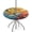 Abstract Tree, variant on Round Fitted Tablecloth with Umbrella Hole Green Leaves Outdoor Fitted Tablecloth with Zipper Round Elastic Table Cover 36"- 44" Outdoor Patio Table Cloth for Picnic Beach