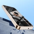 thumbnail image 2 of Electroplated Case for Samsung Galaxy A16 5G, Slim Plating Rotatable Metal Ring Holder Stand Cover Support Magnetic Car Mount Rugged Shockproof Protective Case for Samsung Galaxy A16 5G, Black, 2 of 6