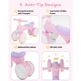thumbnail image 3 of Baby Balance Bike for 1-2 Year Old Boys Girls, 4 Wheels Balance Bike with Lights & Sounds, Best Birthday Gift for Toddler, Toys for Baby Walker(Pink), 3 of 8