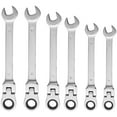 thumbnail image 4 of SHZOND 12 Pcs Ratchet Wrench Set 8-19mm Metric Combination Spanner Flexible Head Wrenches Kit, 4 of 16