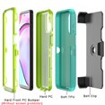 thumbnail image 4 of Aggxpf Motorola Moto G Power 5G 2023 Phone Case with Belt-Clip, 3 in 1 Military Grade Full Body Protection Phone Cover (Green), 4 of 5