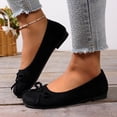 thumbnail image 6 of SuTry Women's Round Toe Flats Bow Detail Slip On Soft Comfortable Casual Walking Shoes(41), 6 of 9