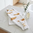 thumbnail image 5 of Unique Bargains Cute Animal Hanging Hand Towels Orange 2pcs, 5 of 7