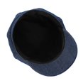 thumbnail image 3 of Sombrero de visera de mezclilla para mujer Gorra de boina de ajuste suave clásico azul oscuro para sus próximas vacaciones románticas o simplemente un día normal, 3 of 5