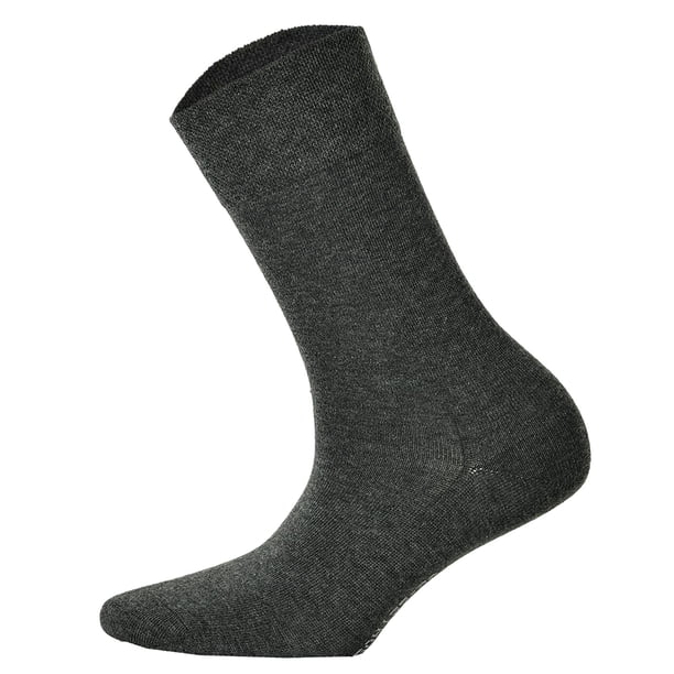 Hudson 1 par de calcetines de mujer, medias de algodón Relax, cinturilla Comfort, Unicolor Gris 35-38