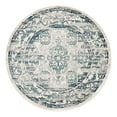 thumbnail image 3 of Unique Loom Sumter Collection Area Rug - Edmunds (5' 1" Round Ivory/Blue), 3 of 7