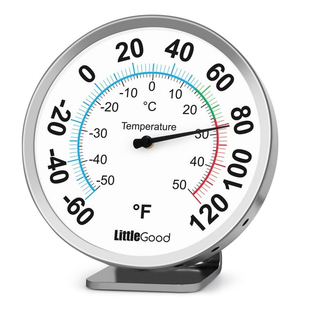 Termómetro LittleGood de 12,5 cm para temperatura interior y exterior