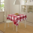 thumbnail image 5 of Valentine''s Day Tablecloth Square 60x60 Inch, Red Checkered Hearts Tablecloths Stain Resistance Polyester Table Cloth for Parties Kitchen Dining Indoor Outdoor, 5 of 6