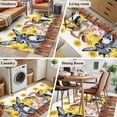 thumbnail image 5 of Rectangle Area Rugs 3 x 5 Ft, Sunflowers Farm Animals Non-Slip Residential Carpet, Vintage Wooden Animals Indoor Crawling Mats Runner Rugs for Living Room/Dining Room/Bedroom, 5 of 9