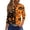 Fluorescence Yellow #071, variant on Womens Halloween Shirts Bat Ghost 3/4 Sleeve Funny Tunics Witch Spider 2026 Crew Neck Spooky Tops M