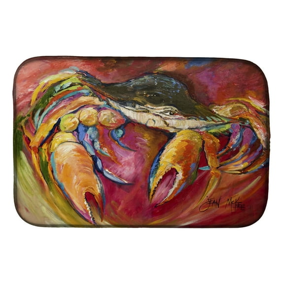 Carolines Treasures JMK1105DDM Blue Crab Stars Dish Drying Mat 14 x 21" multicolor