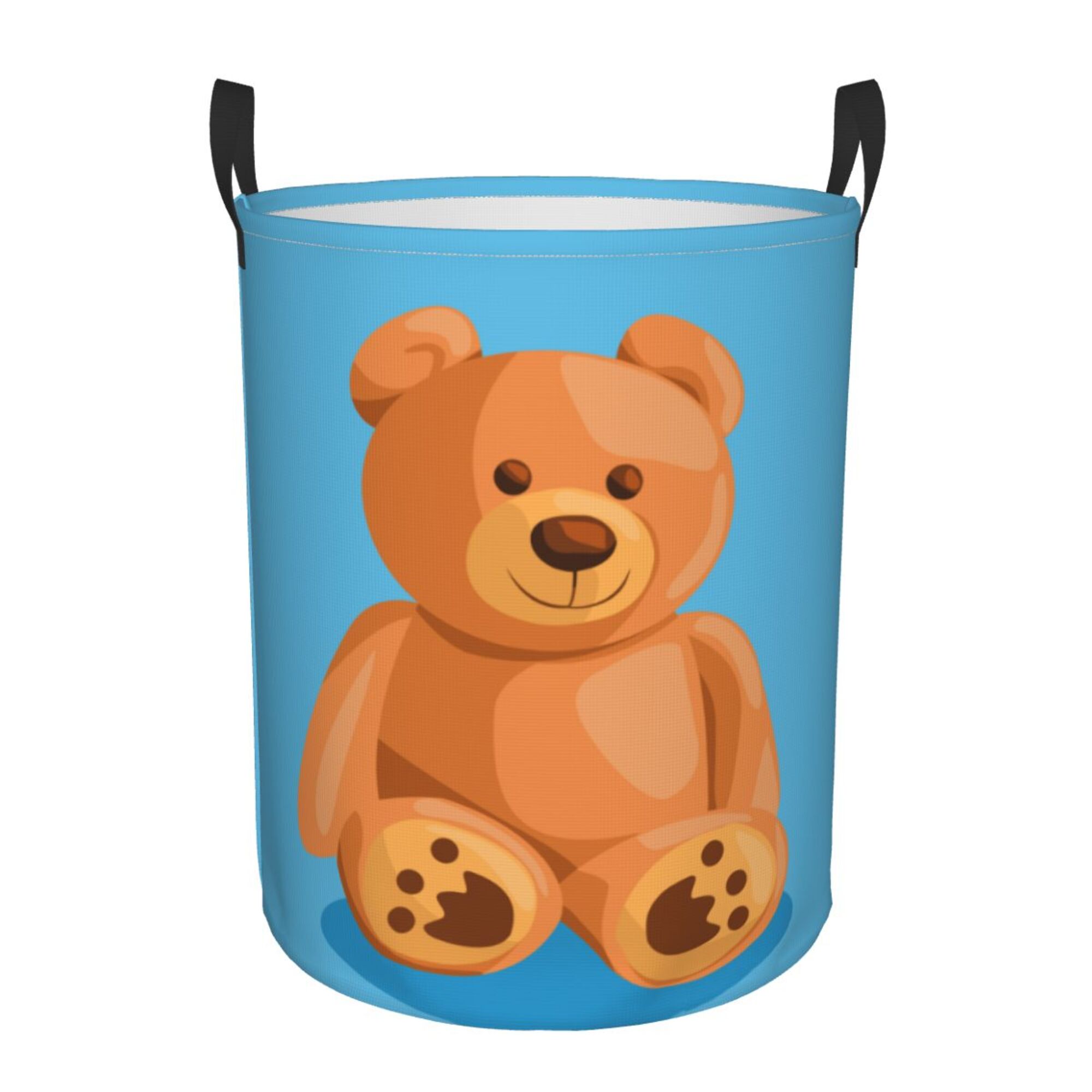 ZICANCN Teddy Bear Toy Laundry Basket Organizer , Dirty Clothes Hamper