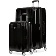 SwissGear 7786 Hardside Expandable Luggage with Spinner Wheels, Black, 2 Piece Set (20/27)