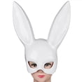 thumbnail image 3 of Máscara de conejito, máscara de conejo de mascarada para mujer para cumpleaños, Pascua, Halloween, accesorio de fiesta, 3 of 5