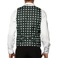 thumbnail image 3 of INSPIRE CHIC Dress Vest for Men's Slim Fit Sleeveless Polka Dots Pattern Waistcoat, 3 of 5
