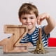 thumbnail image 3 of Piggy-Bank for Kids Boys Girls Large Piggy Banks 26 English Alphabet Letter,Personalized Wooden,Transparent Money Saving Box (1 Pc), 3 of 9