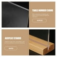 thumbnail image 3 of Acrylic Poster Stand Desktop Menu Storage Stand Restaurant Menu Holder Stand with Wood Base, 3 of 9