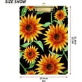 thumbnail image 3 of FMSHPON Colorful Floral Sunflower Clipboard Hardboard Wood Nursing Clip Board and Pull for Standard A4 Letter 13x9 inches, 3 of 8