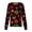Dark Green, variant on Domzest Halloween Holiday Women Scrubs Jacket Long Sleeve Halloween Graphic Medical Workwear Jacket Crew Neck Funny Nurse Working Uniform Yellow 4XL