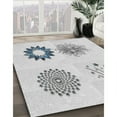 thumbnail image 2 of Ahgly Company Indoor Round Patterned Off-White Novelty Area Rugs, 6' Round, 2 of 6