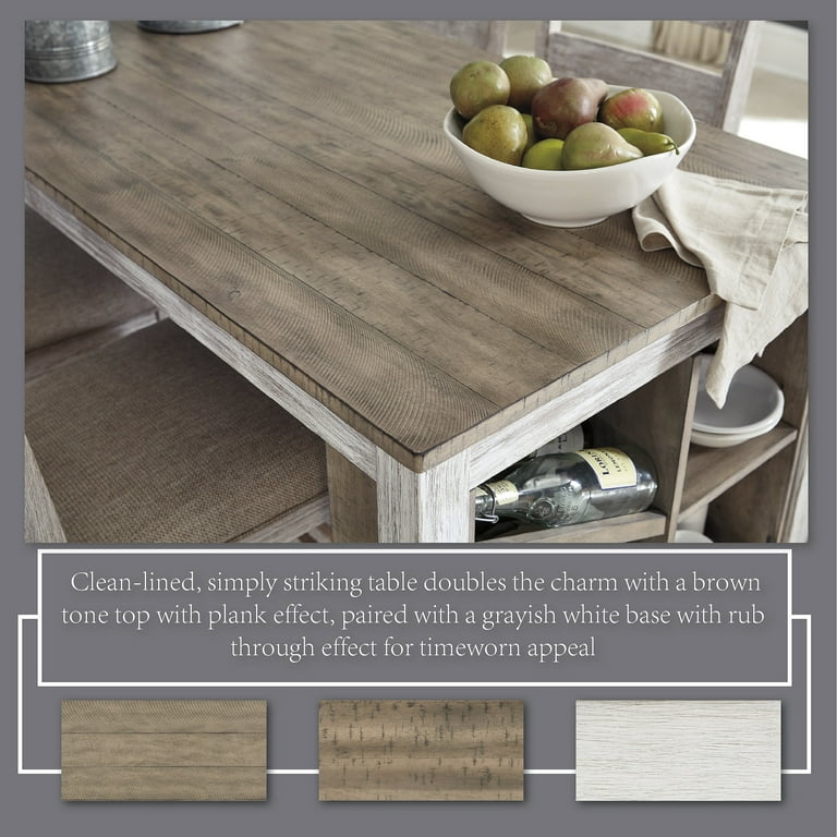 Ashley Signature Design Rustic Skempton Counter Height Dining