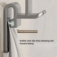 thumbnail image 6 of Toothbrush Rack Punch-Free Bathroom Wall-Mounted Mouthwash Cup Holder Electric Toothbrush Rack Gray, 6 of 8