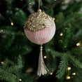 thumbnail image 4 of Adorno Navideño Colgante de Alienígena Dorado para Árbol de Navidad | Material: Tela | Rosa | 1 Unidad | 8,5 X 8,5 X 18 Cm | Decoración Navideña | Ligero | Ideal para Regalar, 4 of 6