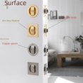 thumbnail image 4 of Cerradura de puerta corredera invisible, cerradura de puerta de empuje y tracción cuadrada y redonda, cerradura de empuje y tracción para inodoro, balcón, 4 of 6